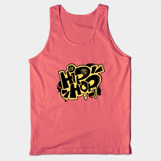 Street Hiphop Design with Graffiti Style Tank Top by Nine Tailed Cat